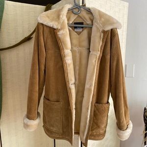 Gorgeous Tan Long Fur Coat